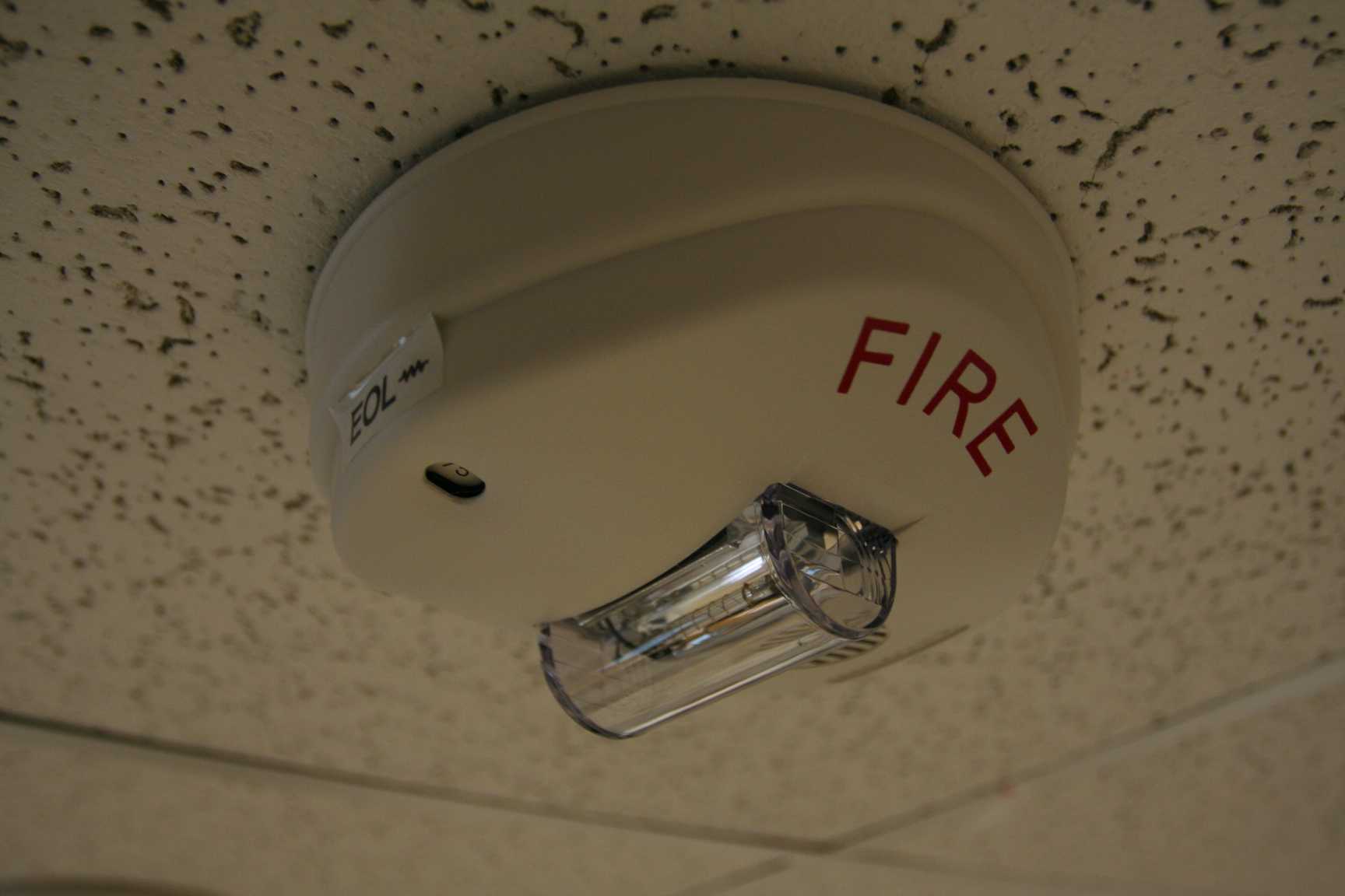 Chemistry experiment triggers fire alarms