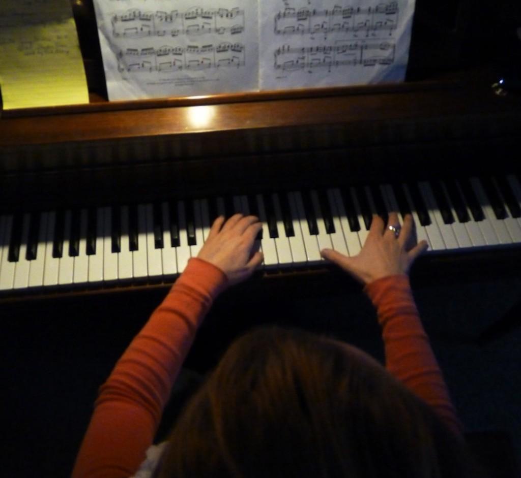 Sarah Heuermann, junior, practices piano everyday.  View the slideshow to see what else she does.