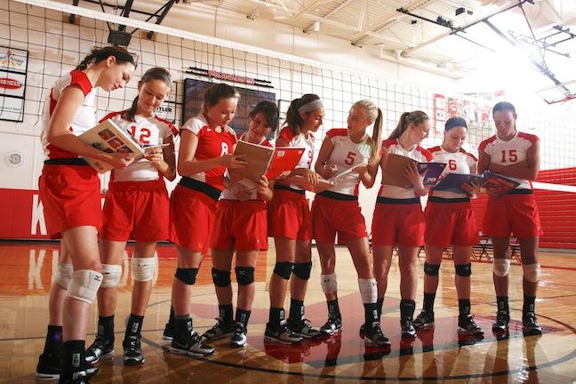 Studious girls’ volleyball team serves up high GPA
