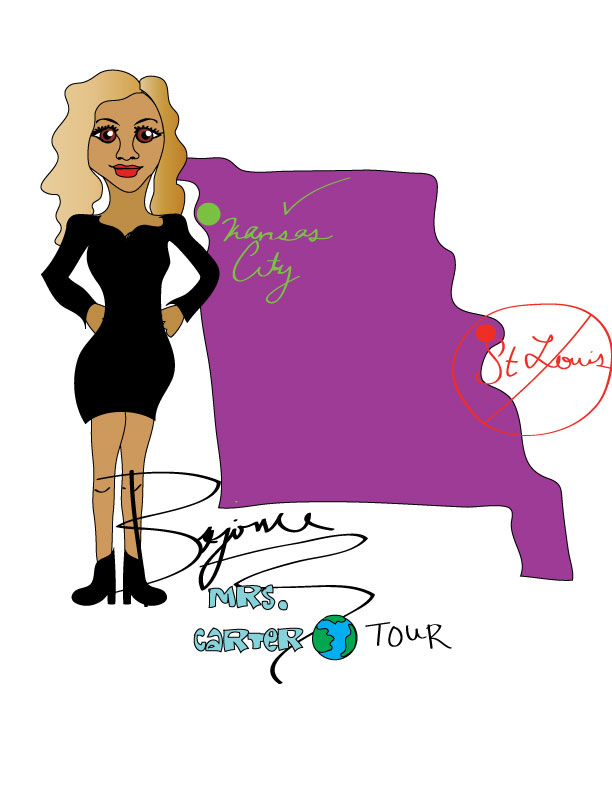 Beyonce tours to Kansas City 