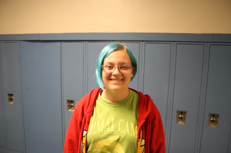 Claire Huber, senior Name: Turquoise “I think brightly colored hair is really cool, and my parents said it’d be okay.”