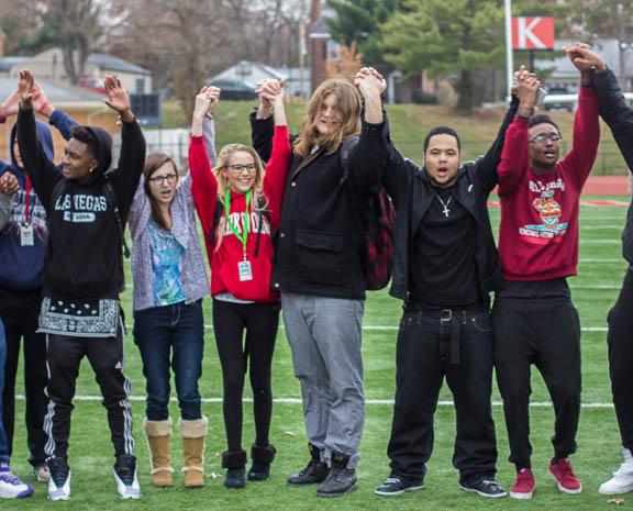 Students hold walkout in light of Ferguson events