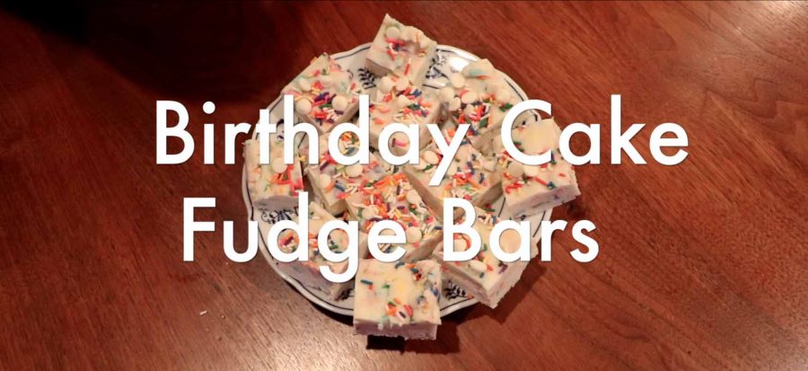 Birthday cake fudge bars