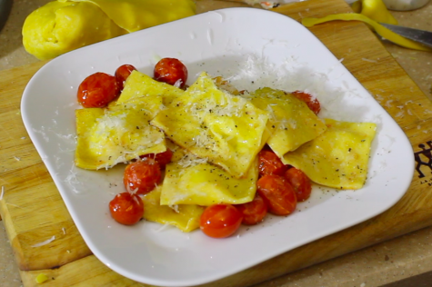 Cooking with Elliott: pecorino and ricotta ravioli with tomatoes