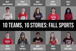 A leader from each of KHS 10 fall varsity sports teams; photos by Kelley Cochran, visual by Hayden Davidson