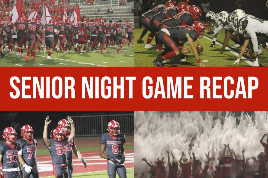 KHS footballs Senior Night ended in a 38-17 win for the Pioneers. Photos by Ella Davies; visual by Hayden Davidson.