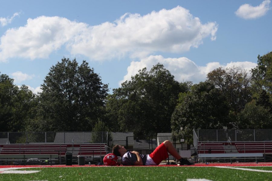 David Bregande, senior, was involved in a serious car crash that almost ended his football career and his life.