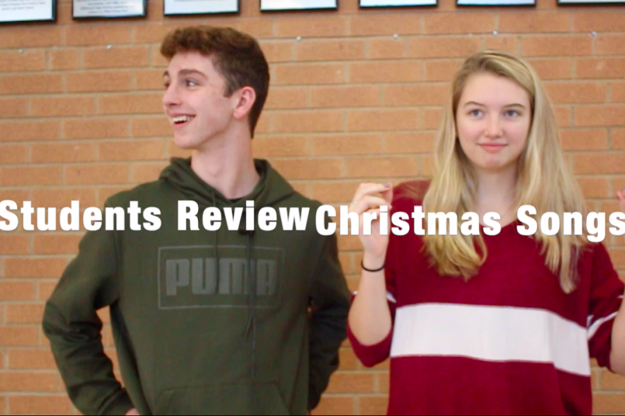 KHS students listen to and then review popular Christmas songs.