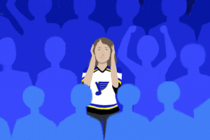 During the 2006 Stanley Cup finals, each crowd member experienced 8100% of their “daily allowable noise dose”. 