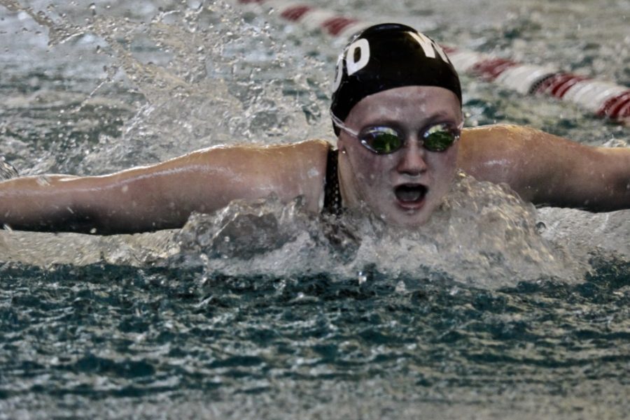 The girls swim and dive team competed on Jan. 18th against various high schools around the St. Louis area such as Parkway West, Lafayette, Webster, and more.