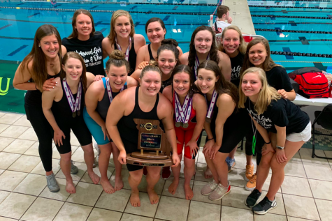 At the end of the Class 2 State Championship on February 22, the KHS Girls Swim team finished in second place, tying their school record for the best finish at State since 1974.
