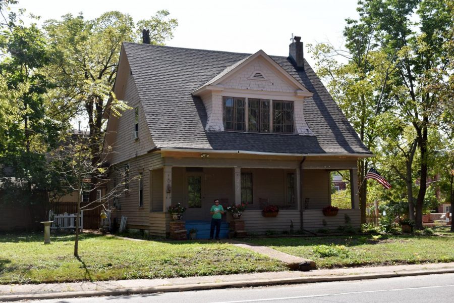 The house at 202 E. Adams Ave, built ca. 1913, that a local community bands together to restore.