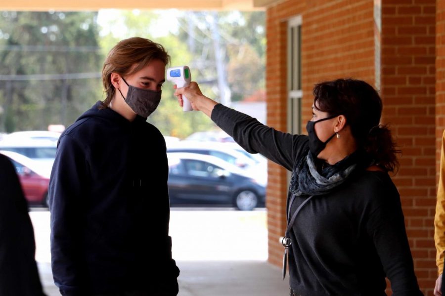 The fine art department at KHS has continued to produce art during the COVID-19 pandemic. With some students now returning in-person, certain activities require new specified masks.