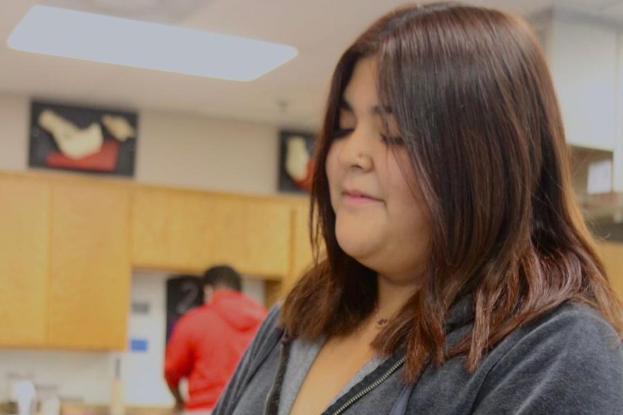 Zaira Hernandez-Vazquez, sophomore, has developed a love for cooking from her mother and grandmother.