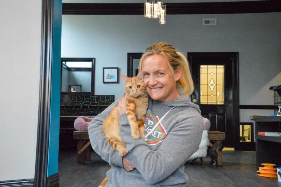 On Nov. 9, Sara McGinnis  opened Whisker Station, a cat lounge in downtown Kirkwood. 