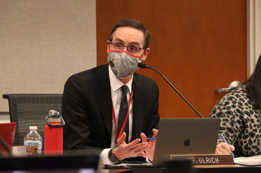 KSD superintendent David Ulrich addresses the BOE at their work session Jan. 10.