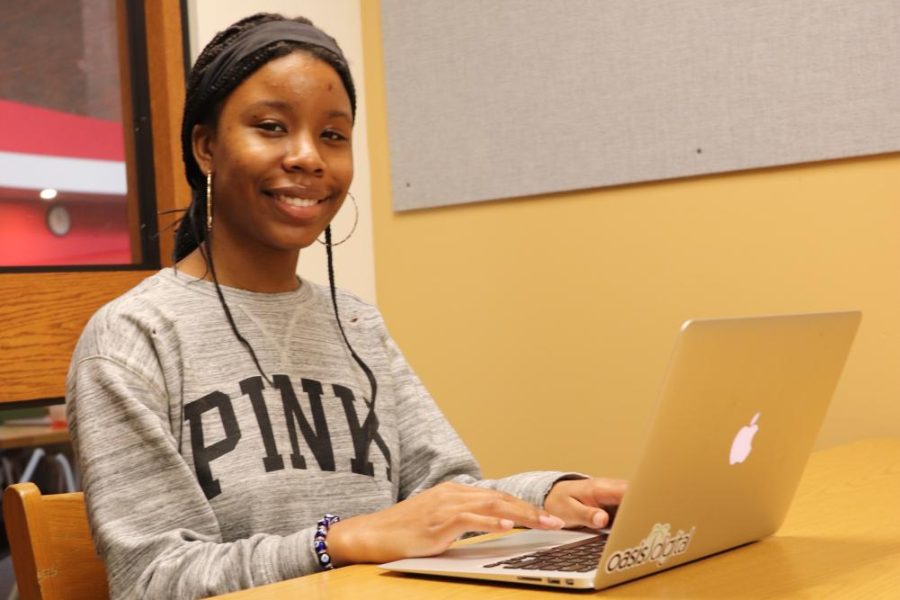 Imani Noël, senior, has liked computer science ever since she was a freshman.