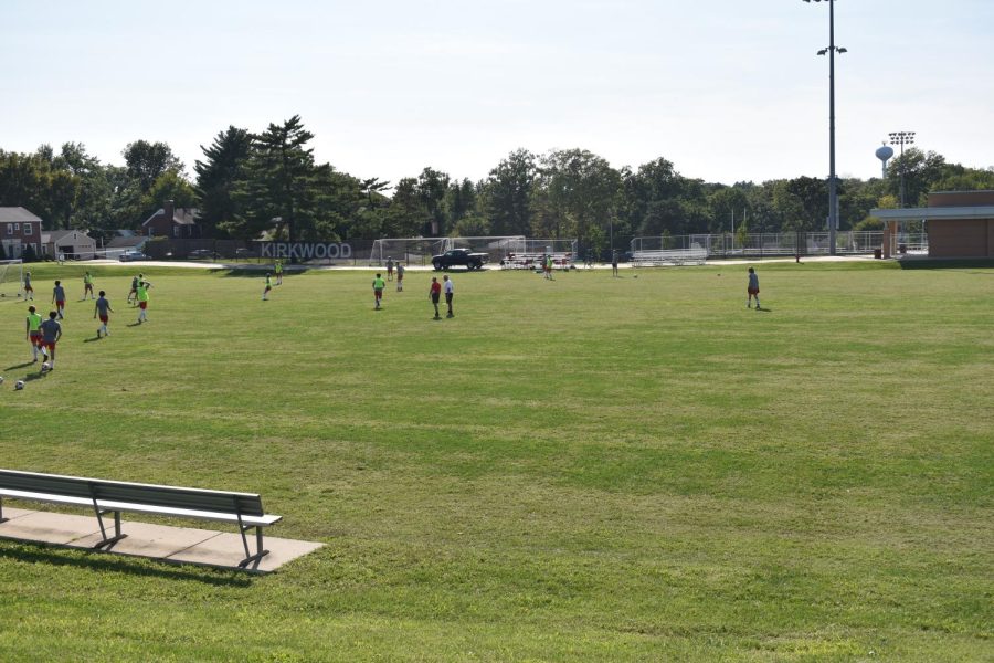 Students stand on current KHS fields, which are subject to change moving forward. 