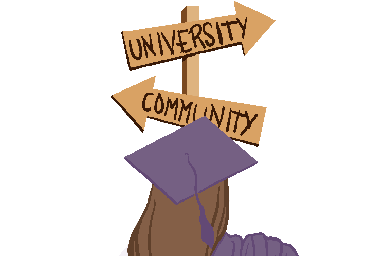 Many high school students are conflicted with choosing between community college and a university. 