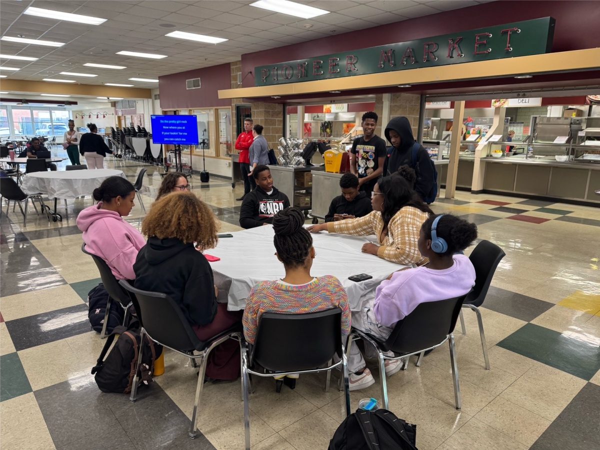KHS BACC members celebrate the graduating seniors with a party on May 15, 2025. They said they had fun playing UNO. Photo courtesy of BACC.